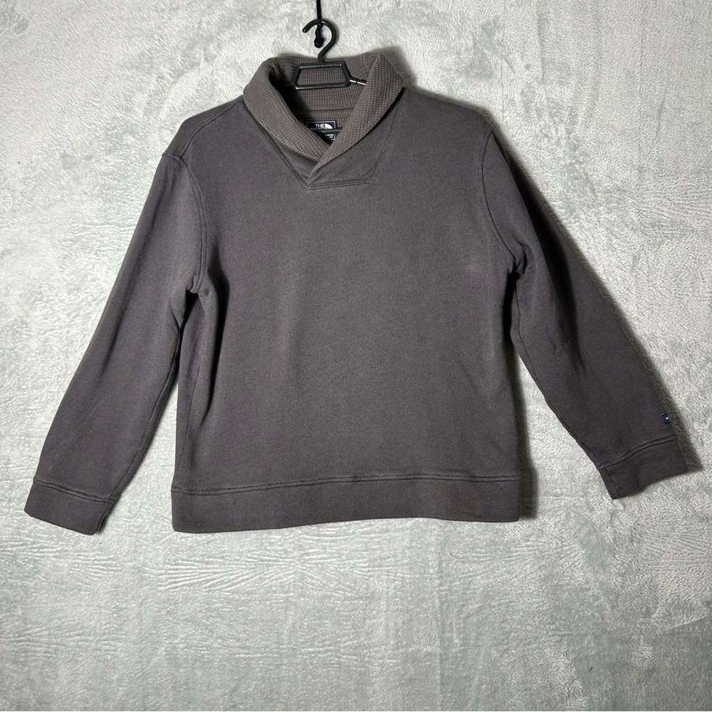 The North Face Sweater‎ Mens XXL Shawl Collar Waffle Knit Lining Pullover Preppy